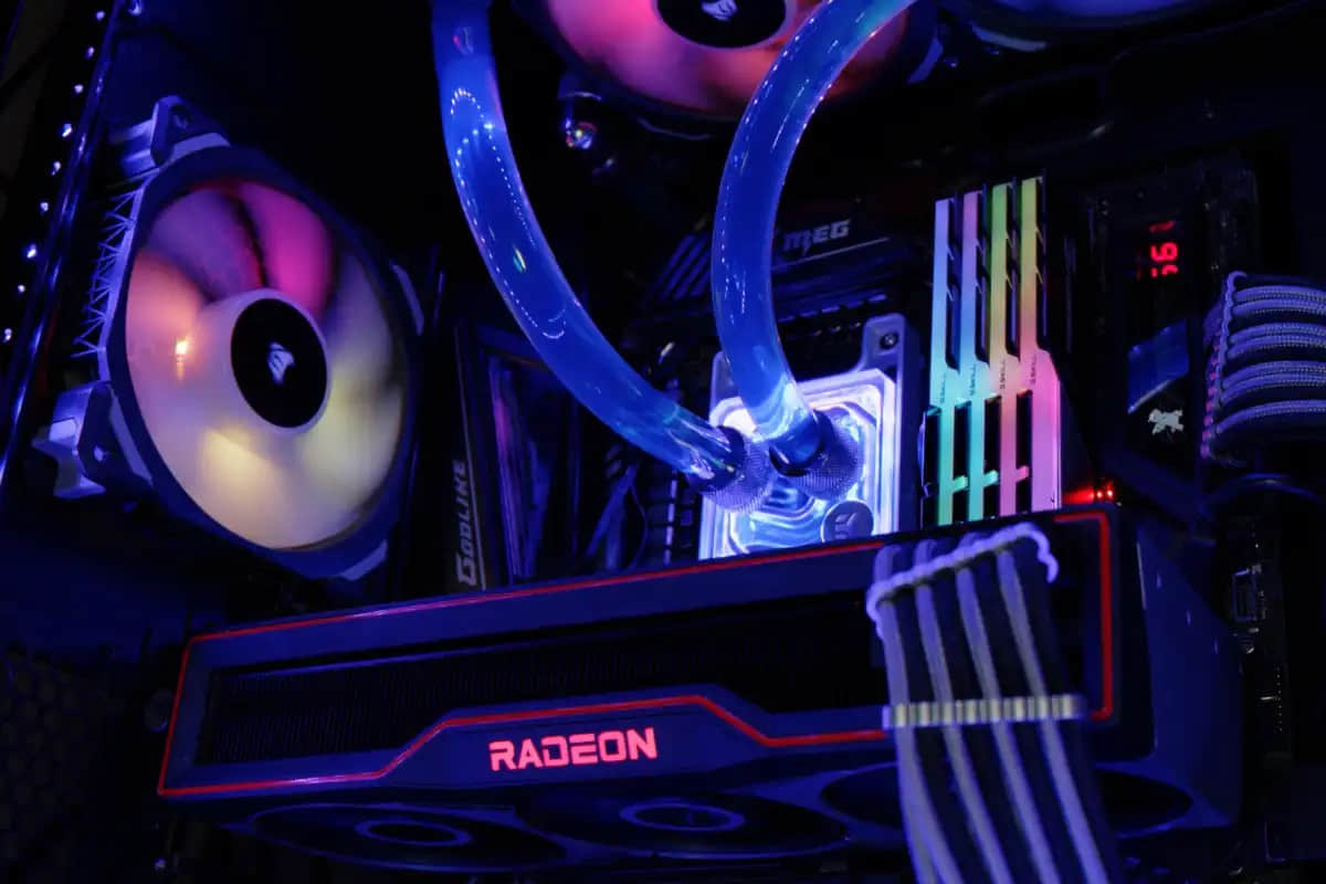 Water-cooling-AMD-Radeon-GPU-inside-PC