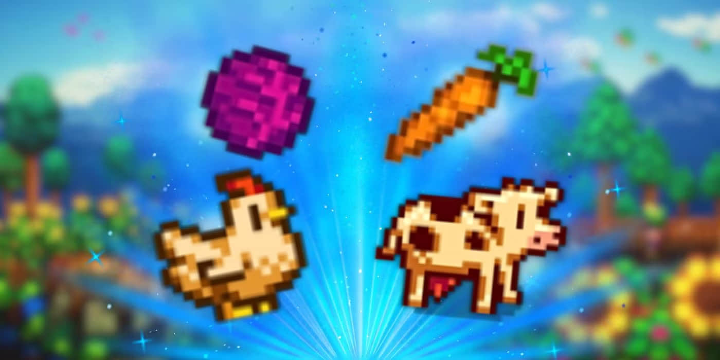 stardew-valley-carrot-cow-chicken-cabbage