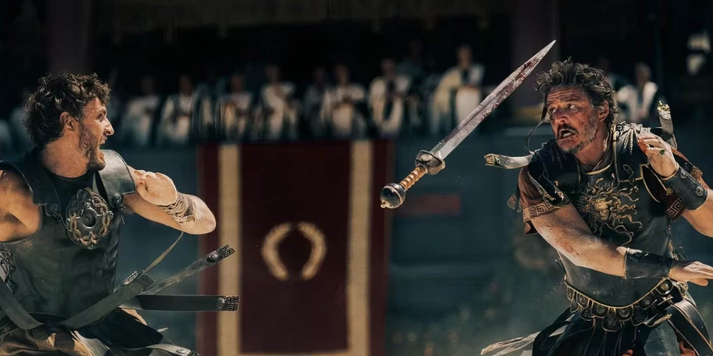 paul-mescal-and-pedro-pascal-yell-while-fighting-in-the-colosseum-in-gladiator-2