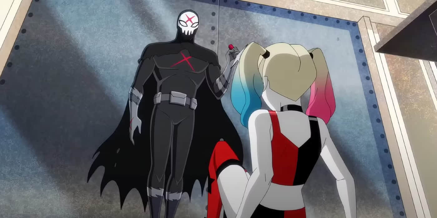 red-x-walking-towards-harley-with-a-knife-in-harley-quinn-season-5
