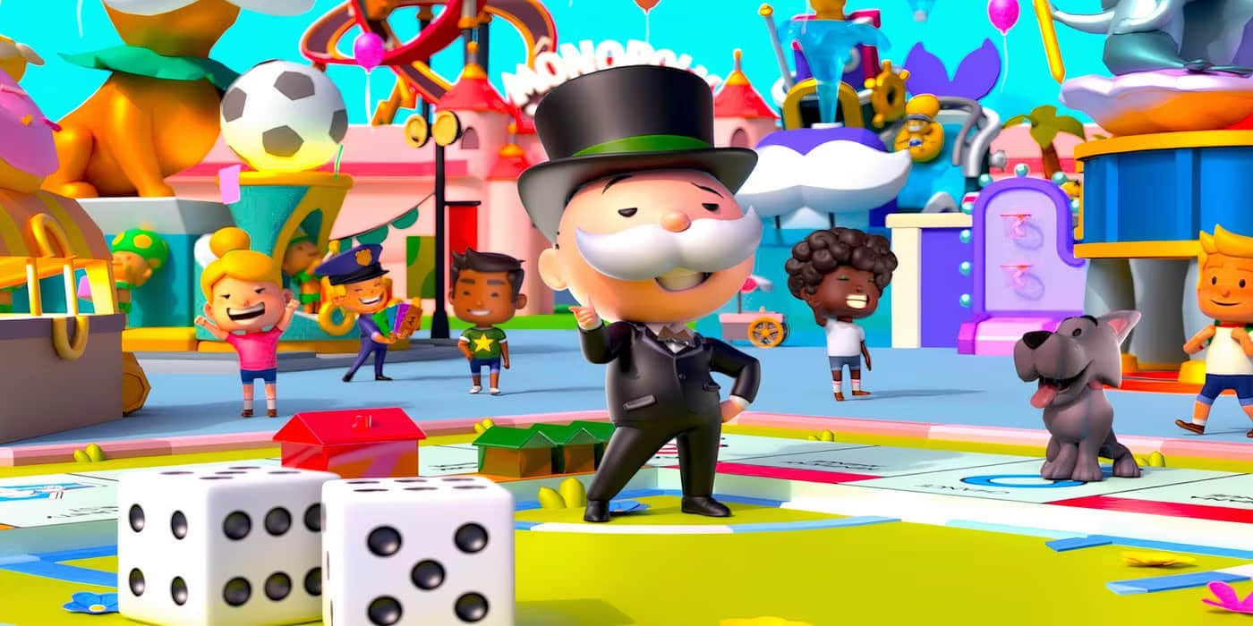 monopoly-go-characters-next-to-dice