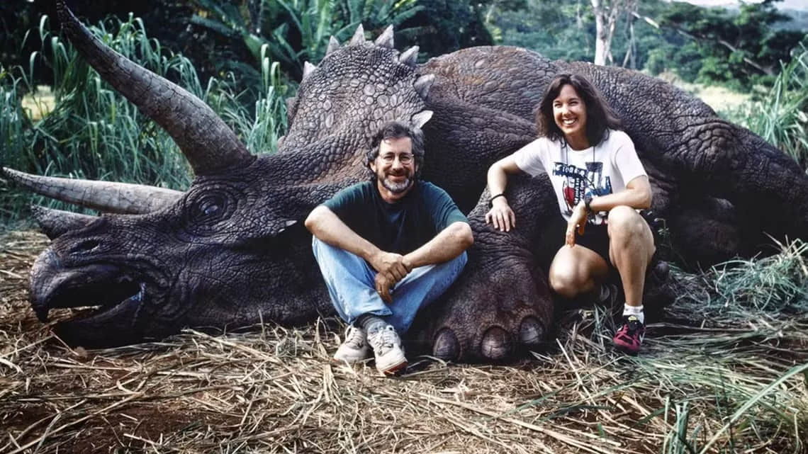 spielberg-and-kennedy-triceratops-jurassic-park
