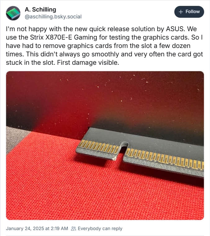 Andreas-Schilling-Bluesky-post-about-Q-Release-Slim-damaging-cards