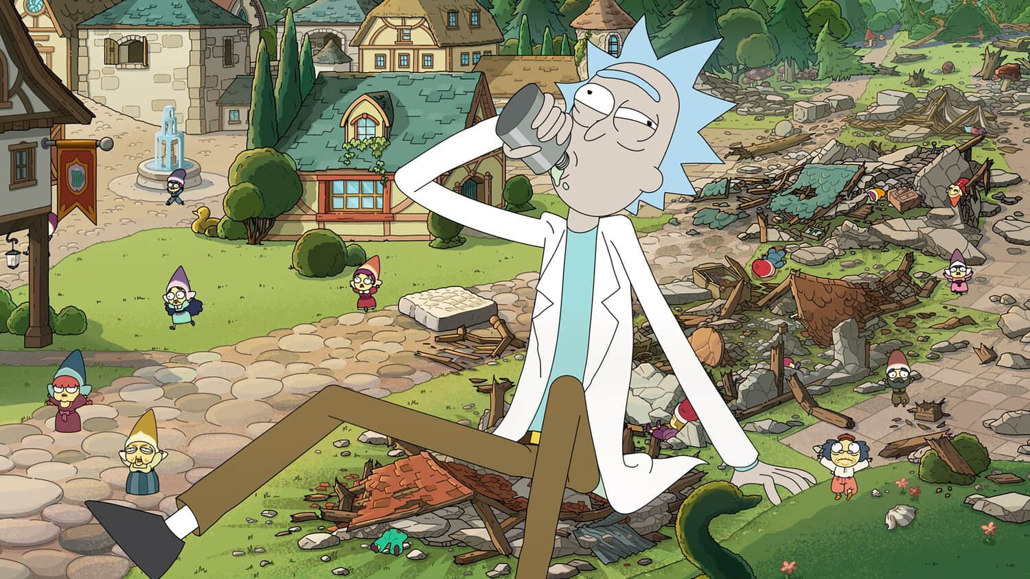 rick-sitting-down-and-drunkenly-drinking-from-his-flask-amid-a-destroyed-tiny-village-in-rick-and-morty-season-9.jpeg