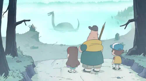 assets/mabel-soos-and-dipper-looking-at-a-lake-monster-in-gravity-falls.jpeg